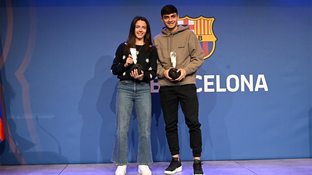 Pedri y Aitana, distinguidos con el Premi Barça Jugadors 2022