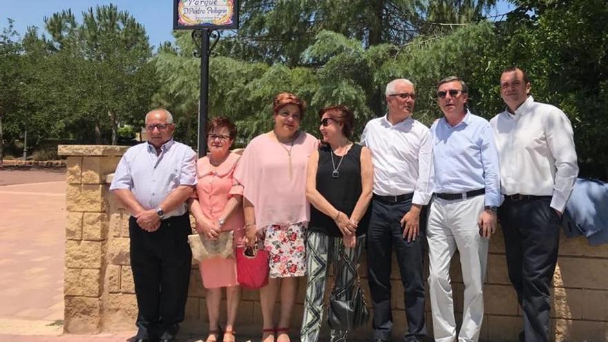 Pedro Pelegrín ya tiene su placa en La Hoya