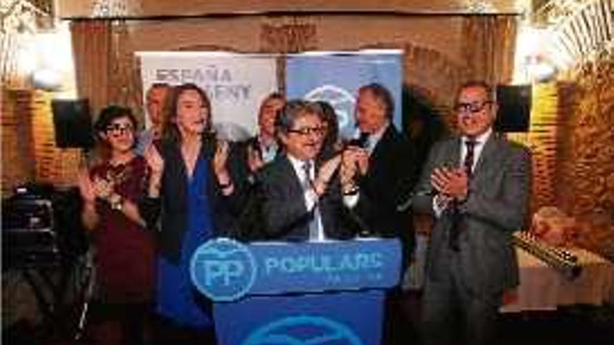 El sopar de final de campanya del PP, ahir al vespre, a Girona.