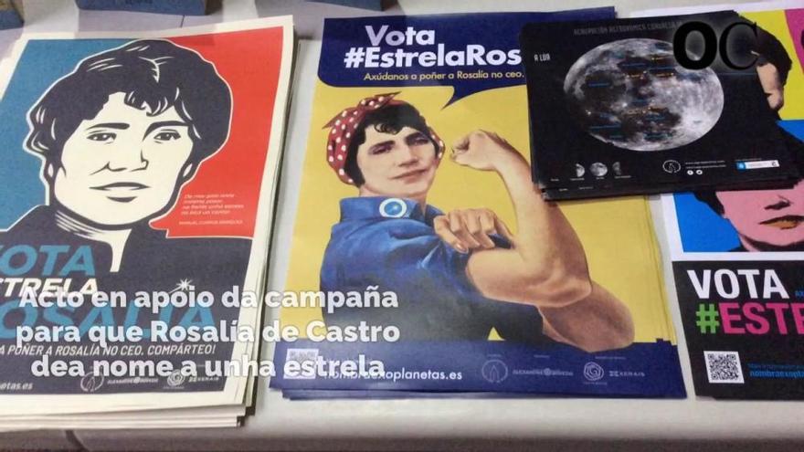 Acto de apoio a campaña para que Rosalía de Castro dea o nome a unha estrela