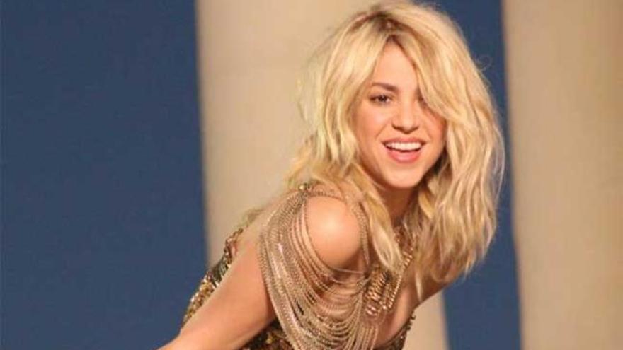 La cantante Shakira durante la grabación de su próximo video