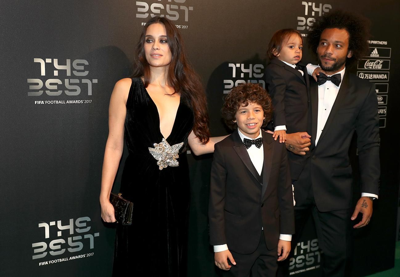 The Best FIFA 2017, Marcelo y su familia