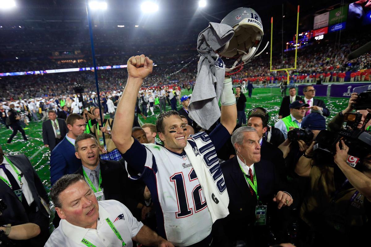 Tom Brady se coronó campeón de la Super Bowl en 2015 ante los Seattle Seahawks