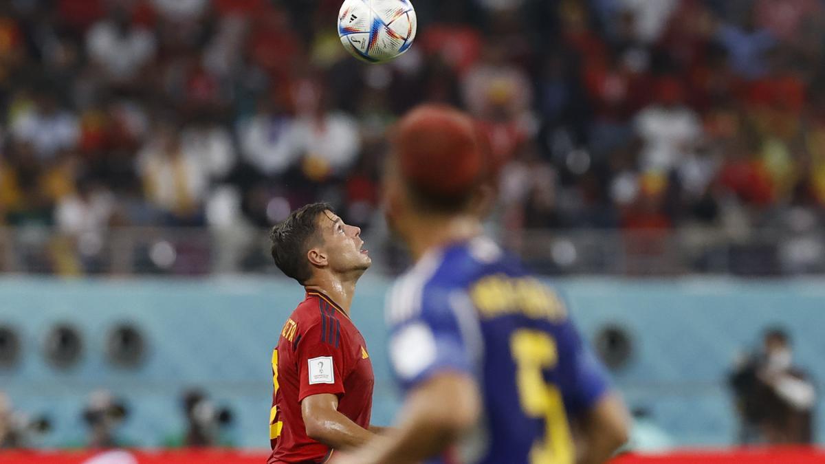 Azpilicueta, en un partido de la selección.