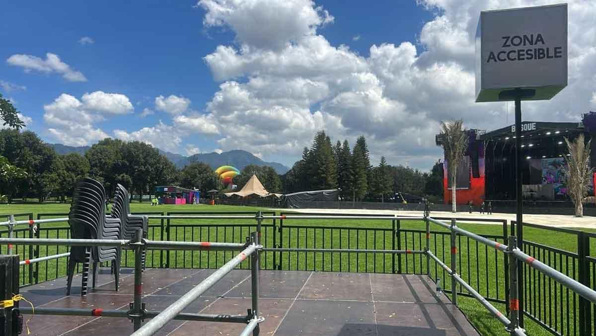 Zona para personas con movilidad reducida en el Festival Estéreo Picnic de Colombia.