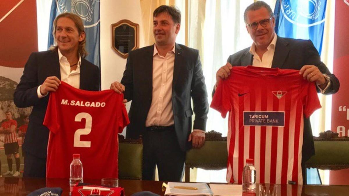 Salgado fue presentado por sorpresa como responsable deportivo del Gibraltar United