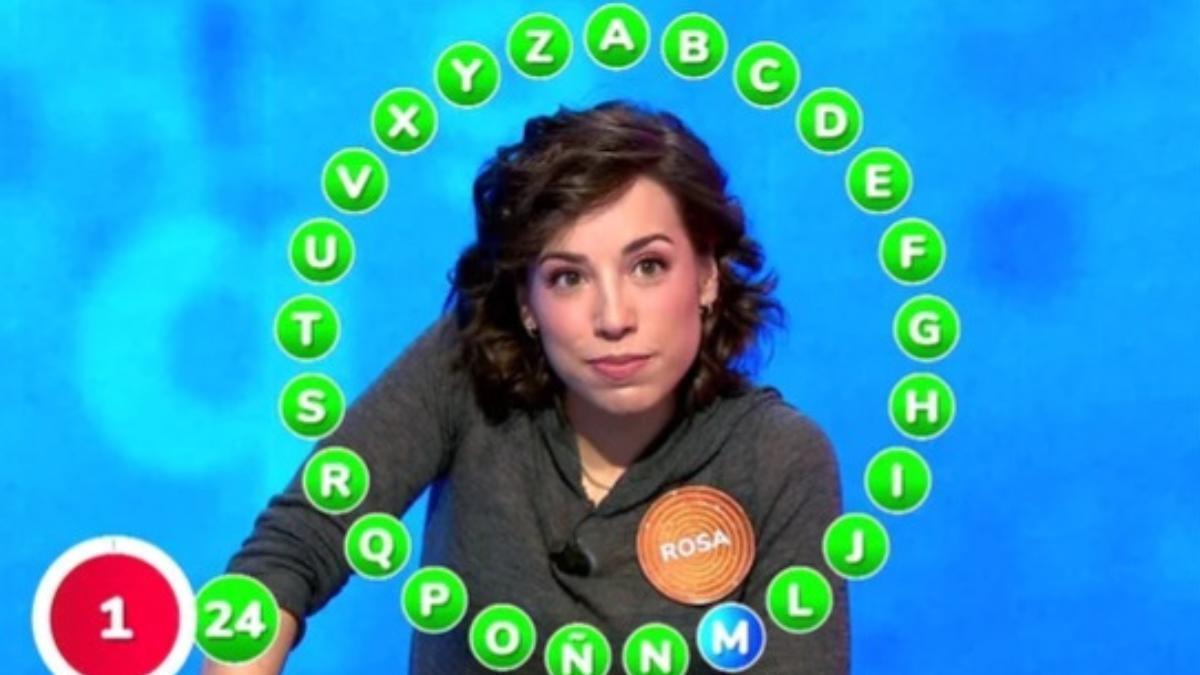 Rosa en su último rosco de 'Pasapalabra'