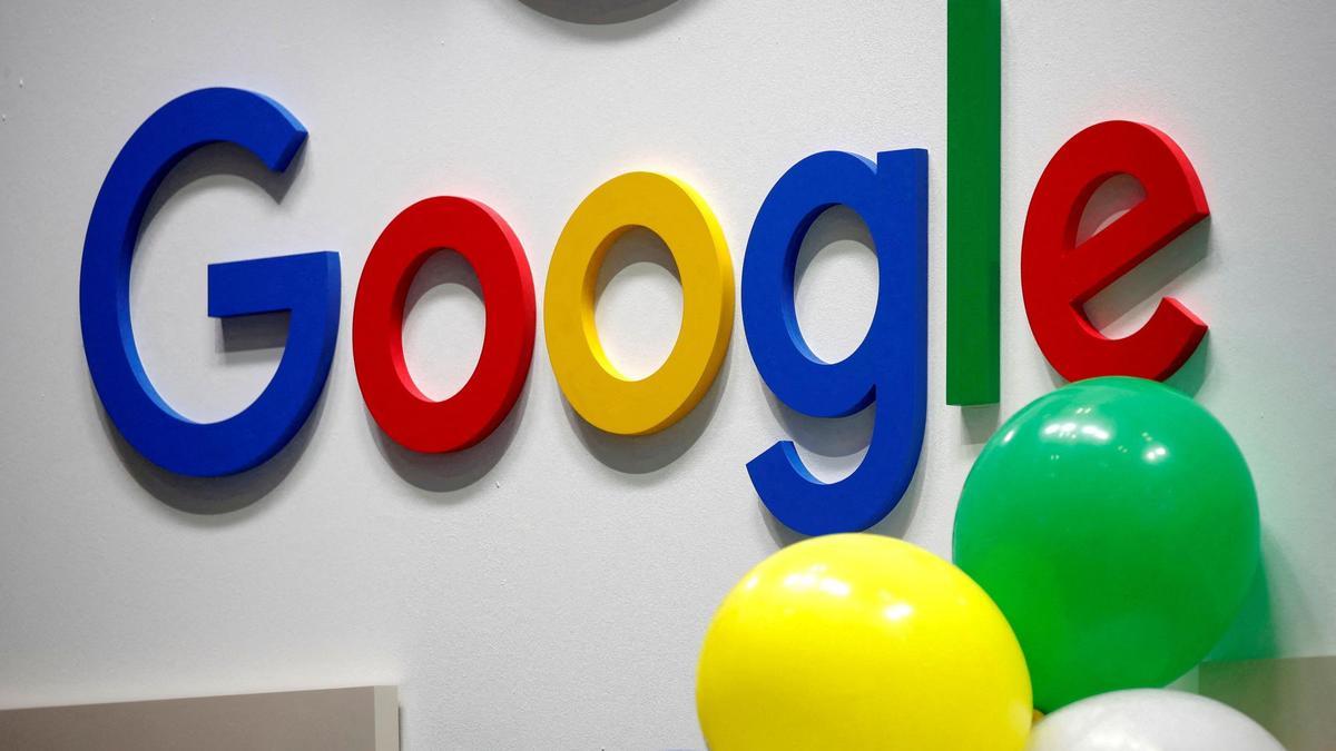 FILE PHOTO: Logo of Google is seen at VivaTech fair in Paris