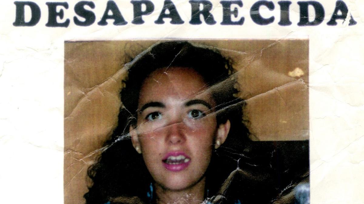 Cartel difundido durante la búsqueda de Gloria Martínez.