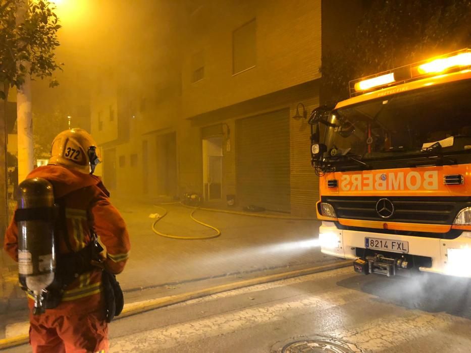 Arde un horno de Llíria