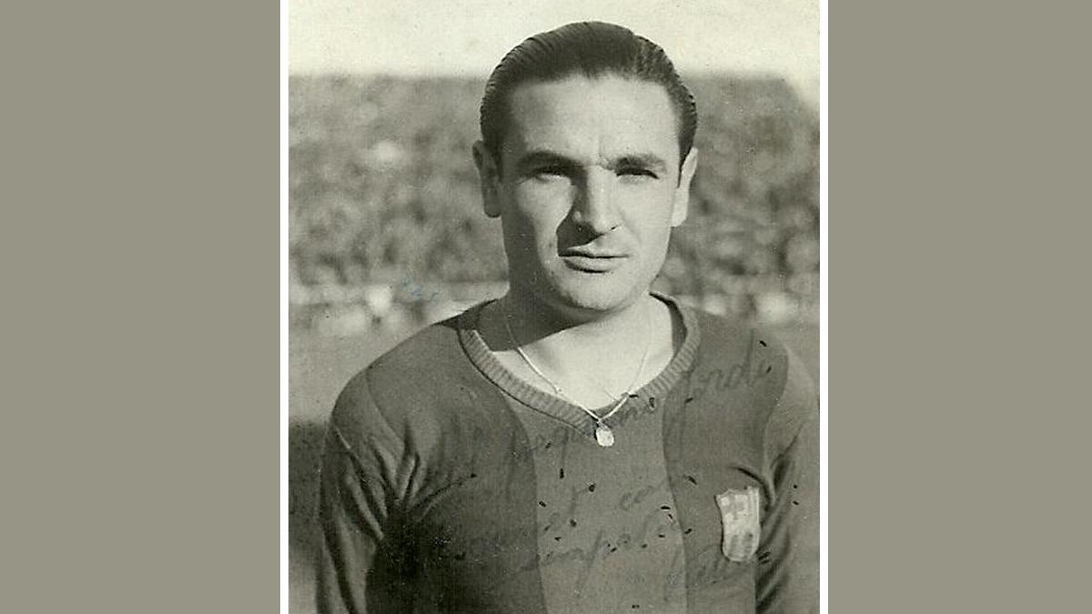 Josep Valle defendió la camiseta del FC Barcelona entre 1940 y 1949