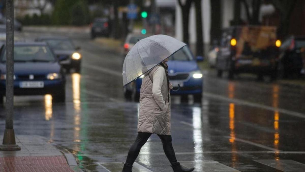 Imagen de archivo de un día de lluvia en Extremadura