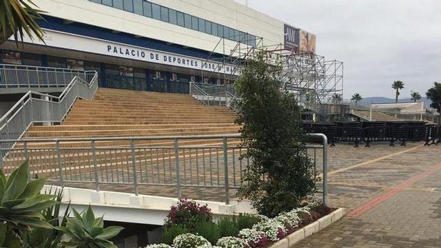 Exteriores del Palacio de Deportes José María Martín Carpena.