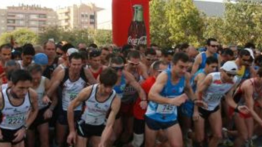Imagen de la salida de la pasada edición de la Media Maratón Ciudad de Murcia.