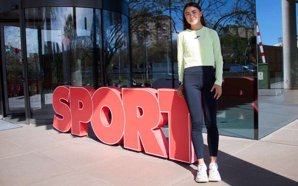 Sofía Santacreu, en la entrada de SPORT