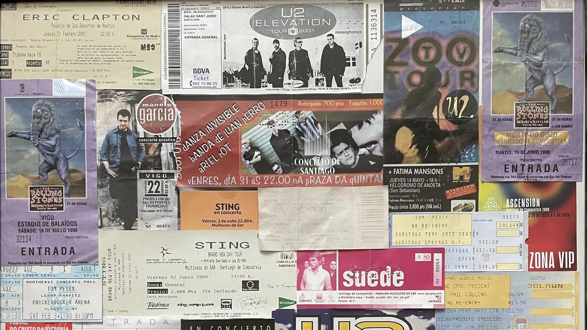 Collage de entradas,