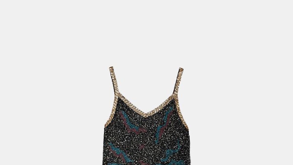 Este vestido joya de lentejuelas de Zara es simplemente perfecto