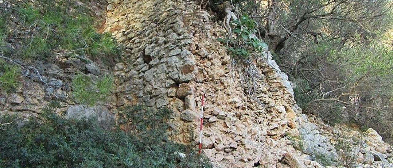 Imagen de los restos arqueológicos que se investigarán y se reformarán en Alaró.