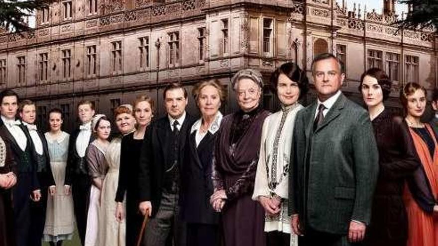 Parte del elenco de la serie &quot;Downton Abbey&quot;.