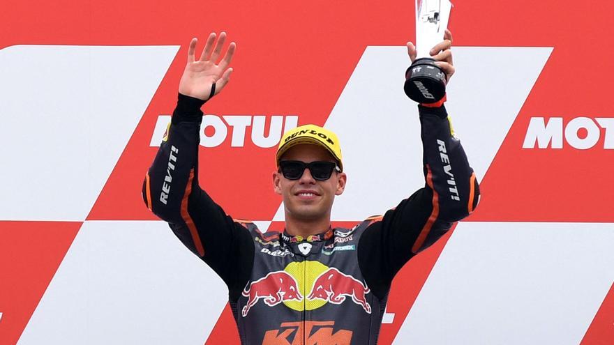 Augusto Fernández, ganador de Moto2 2022 en el circuito de Assen