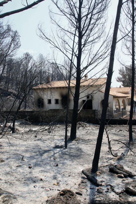 Así están las viviendas afectadas por las llamas