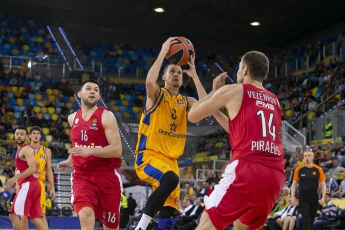 21.03.19. Las Palmas de Gran Canaria. Baloncesto Euroliga temporada 2018-19. Herbalife Gran Canaria - Olimpiacos Piraeus. Gran Canaria Arena Foto Quique Curbelo  | 21/03/2019 | Fotógrafo: Quique Curbelo