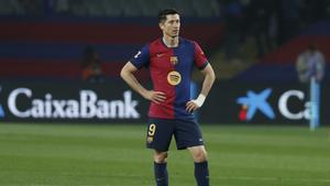 Lewandowski, tras el final del Barça-Betis en Montjuïc que acabó en empate en Montjuïc (1-1).