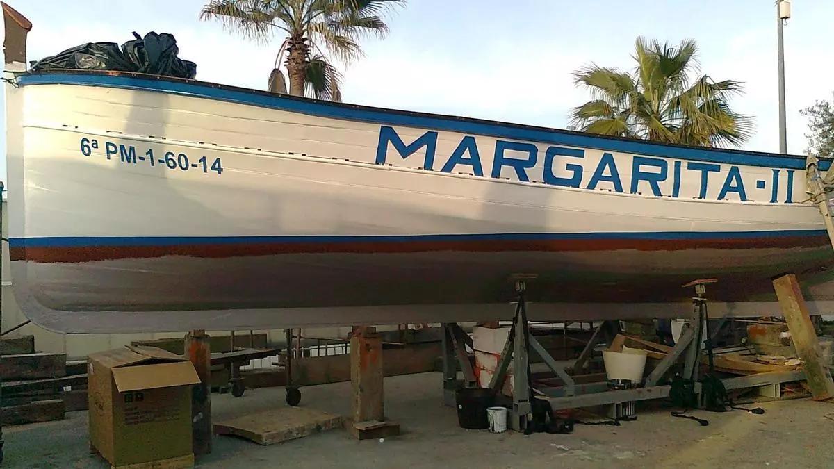Imagen de la embarcación Margarita II antes de su destrucción.