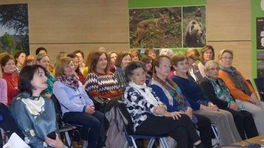 Asistentes al encuentro de mujeres, ayer, en Pola de Allande.