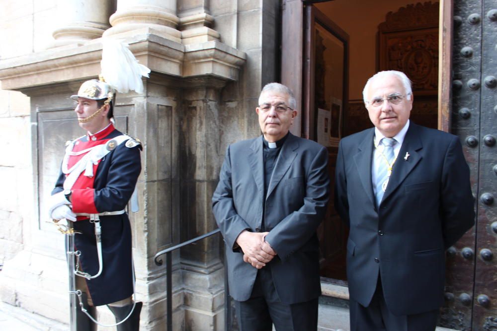 El Patriarca acogió la misa del Corpus, oficiada por el cardenal Cañizares, y el pregón, a cargo de Jaime Sancho