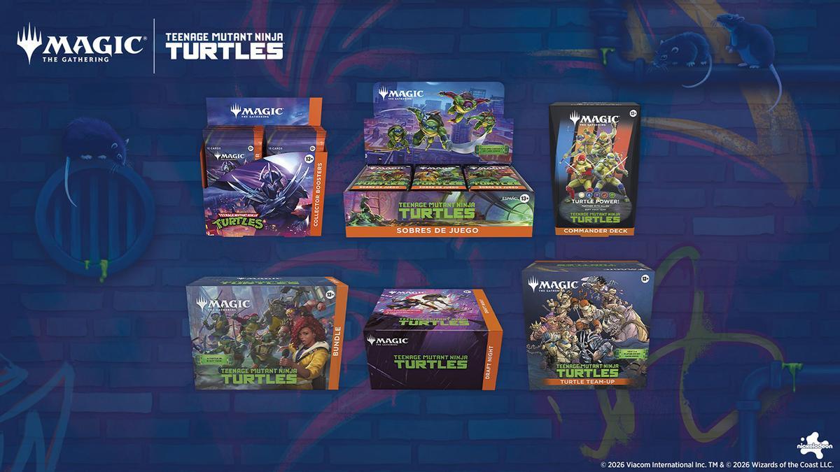 Tortugas Ninja x Magic packs