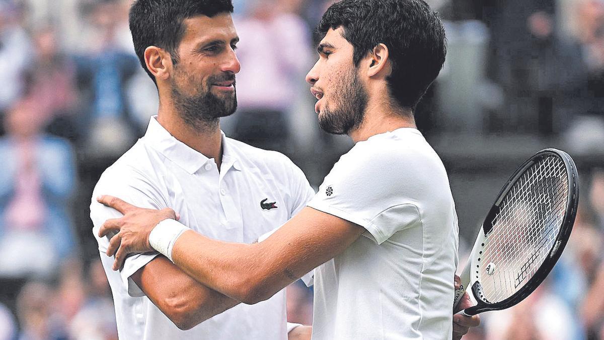 Djokovic y Alcaraz.