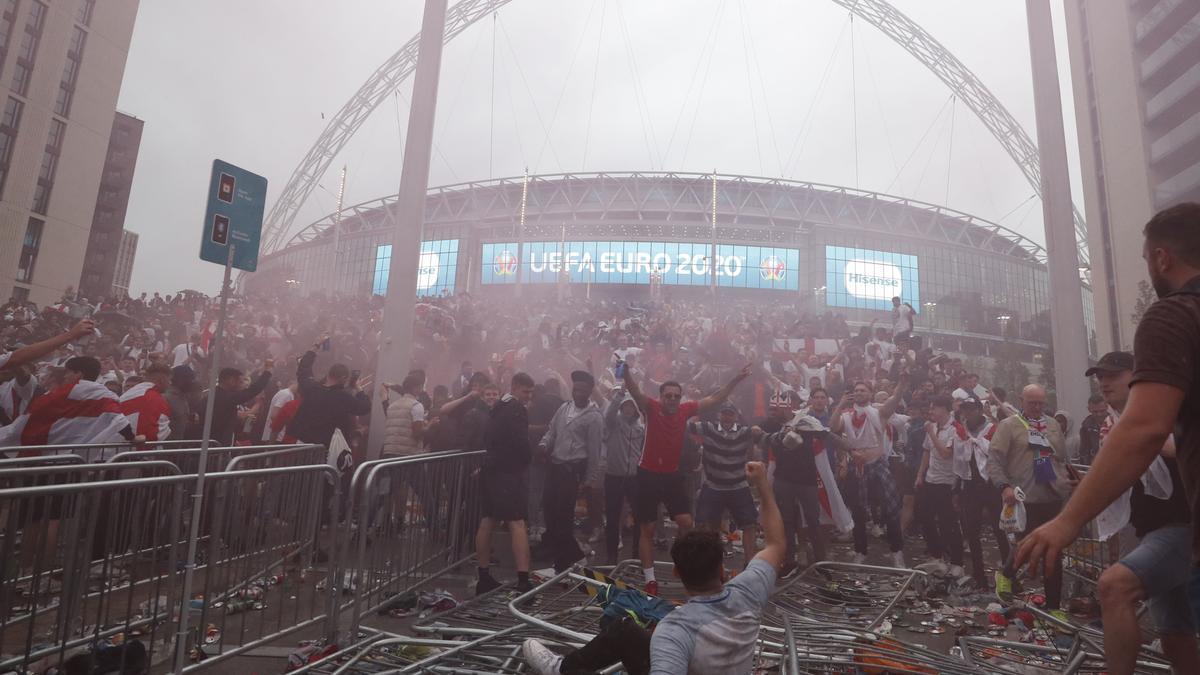 Los disturbios en la previa de la final de Wembley