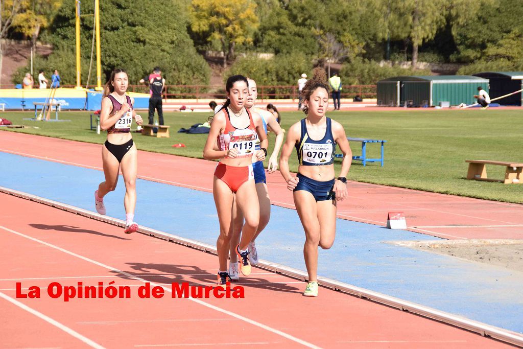 Regional absoluto y sub-23 de atletismo en Lorca (I)