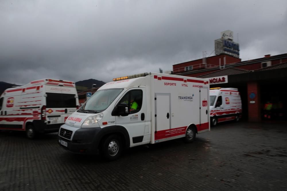 "Temporal en Asturias: El hospital de Arriondas, d