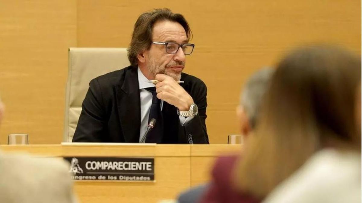 José Manuel Cuenca, en la comisión de la dana del Congreso.