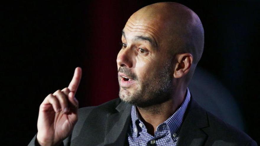 Guardiola durante su conferencia en el Auditorio Nacional de México.