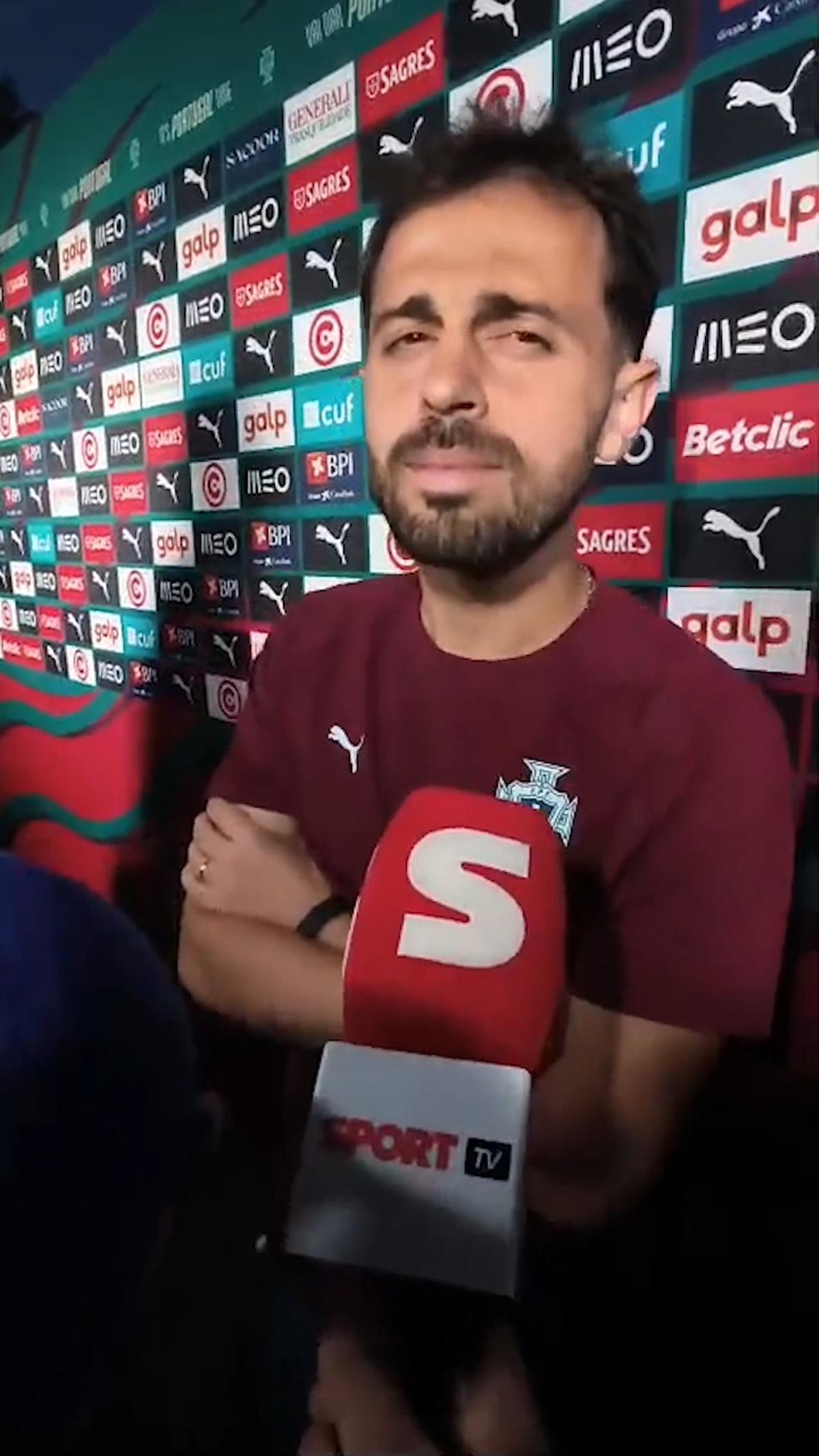 Bernardo Silva aseguró a SPORT que todavía no ha tomado una decisión sobre su futuro