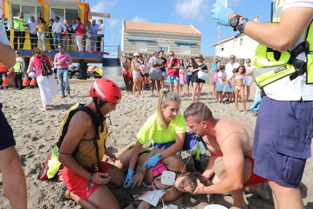 Simulacro de rescate en Cabo de Palos