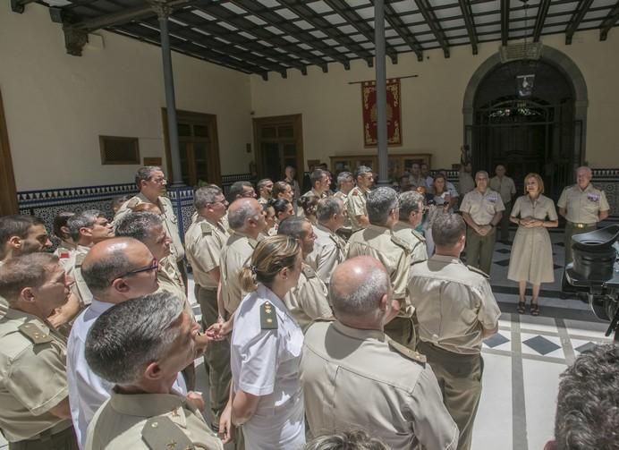 19/07/2017  EJERCITO DEFENSA   visita de la ministra de defensa María Dolores de Cospedal  a la capitanía  de canarias