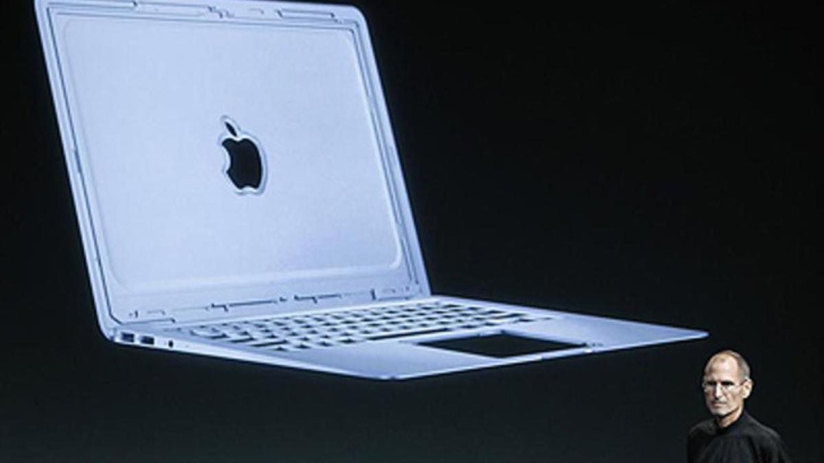 Steve Jobs, en la presentación del nuevo Macbook Air