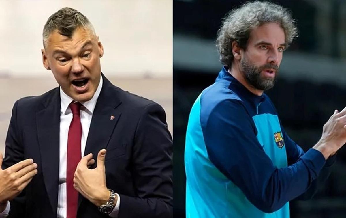 Jasikevicius y Grimau encarnan dos maneras diferentes de actuar en el banquillo blaugrana