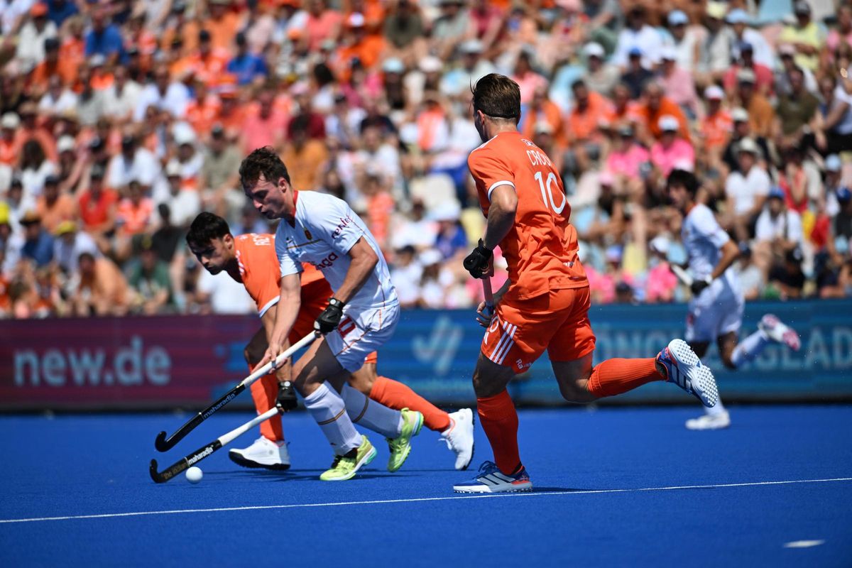 Los RedSticks durante el encuentro contra Bélgica.
