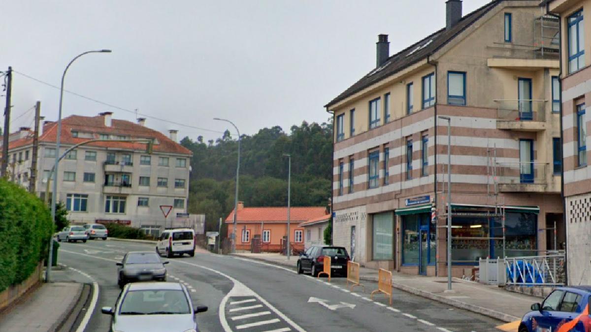 Teravesía de Cacheiras, en Teo, donde ocurrió el suceso.