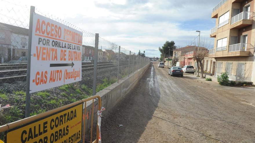 Obras que se están realizando en la Senda de Los Garres