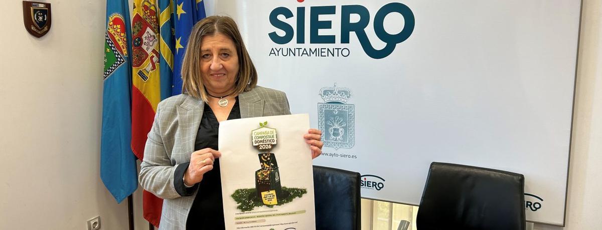 Sonia Lago, durante la presentación de la campaña de Cogersa. | A. S.