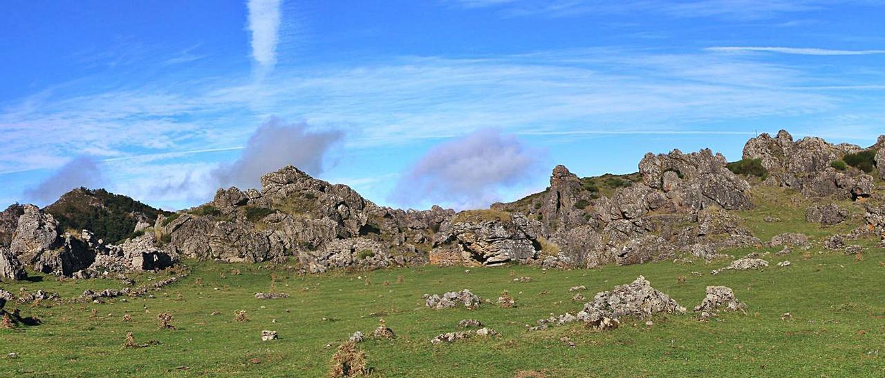 La braña de Campos de Gobia, donde se pretende construir un parque eólico. | A. A. M.