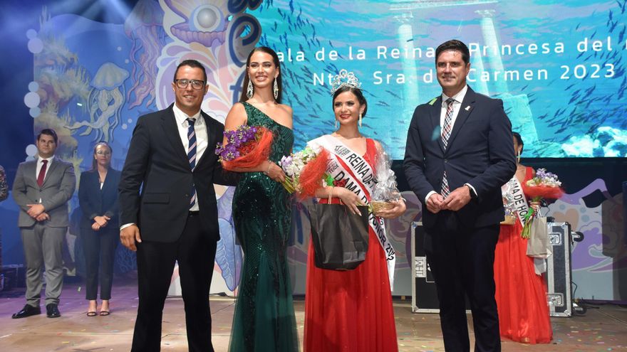 Carmen Omaida Vera, elected Adult Queen of the Fiestas del Carmen 2023 in Puerto de Santiago