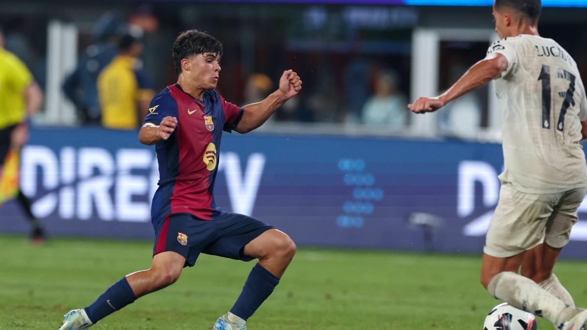 Quim Junyent y Lucas Vázquez se enfrentaron en un Barça-Madrid