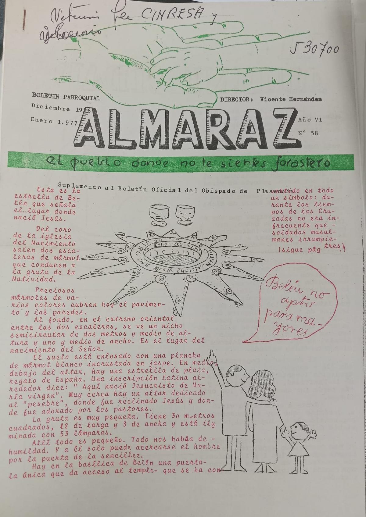 Almaraz, en el plano.